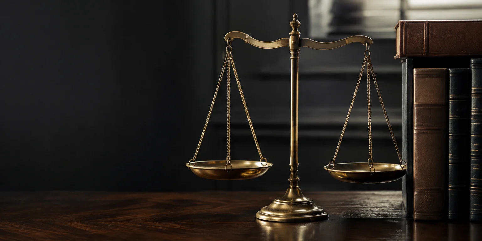 Hukuk kitapları ve dosyaların bulunduğu temsili çalışma masası